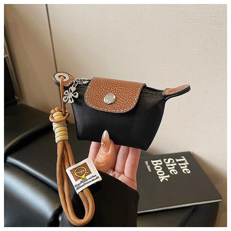 Dumpling Bag Detachable Nylon Wrist Strap Coin Purse