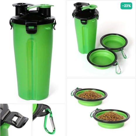 🐶🐱Two Uses dog water bottle portable