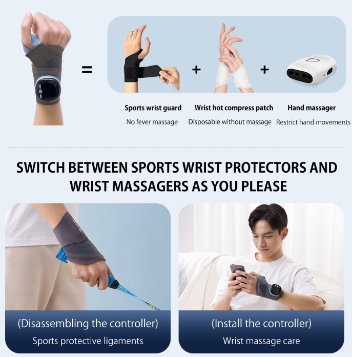 Heating Wrist Wrap Massager for Wrist Tendonitis