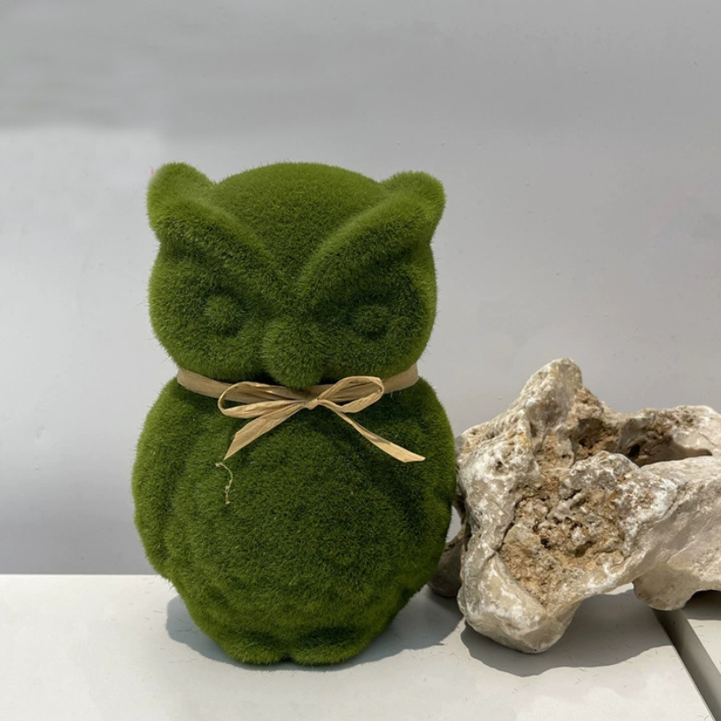 Green Moss Bunnies for Easter Decor