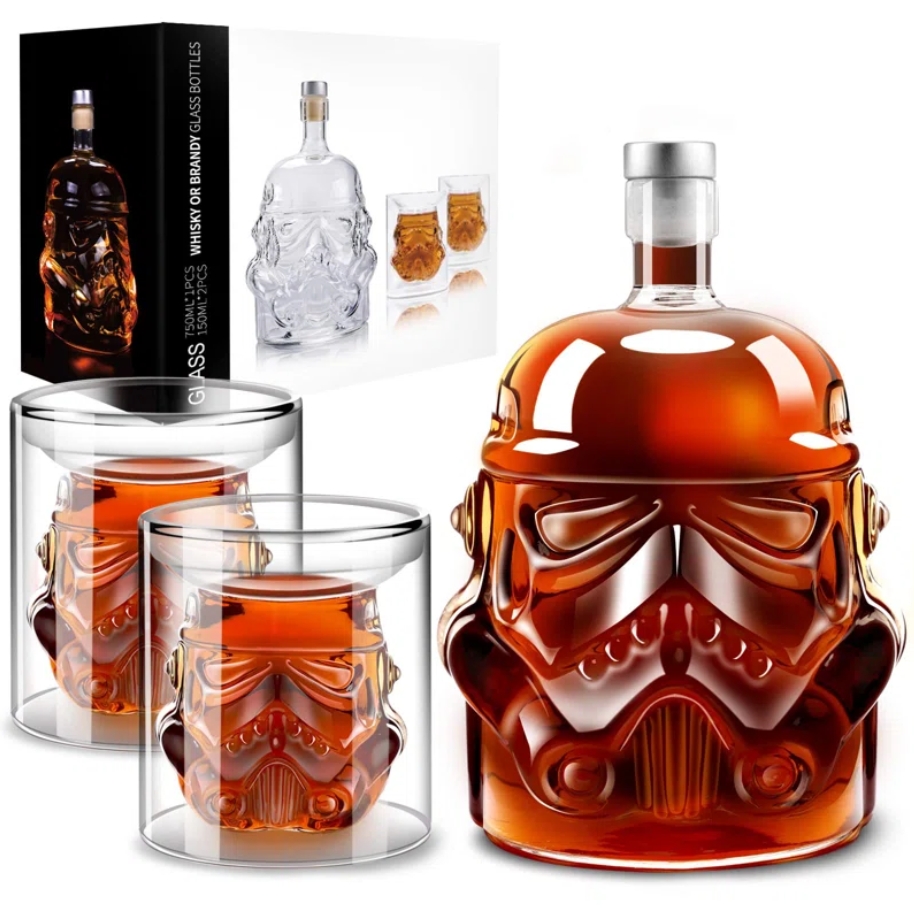 Limited-Edition Stormtrooper Helmet Whiskey Bottle