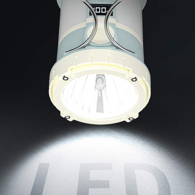 Camping Fan Includes Strong Flashlight