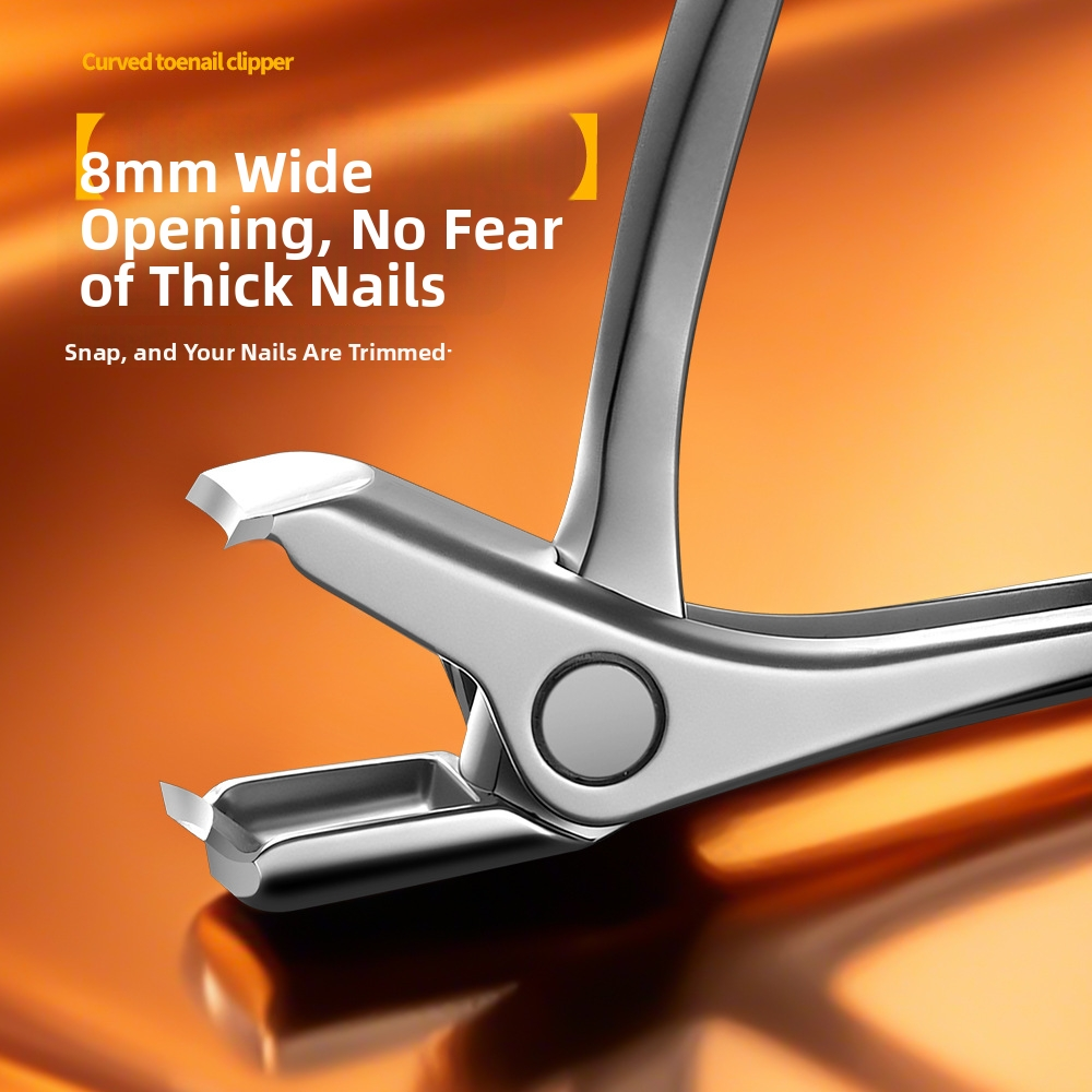 Long Handled Curved Head Nail Clippers with Catcher