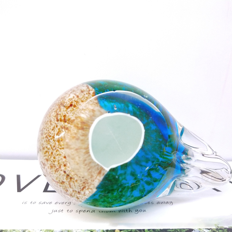 Hand Blown Glass Bird Statue