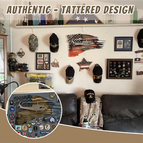 🔥Tattered American Flag