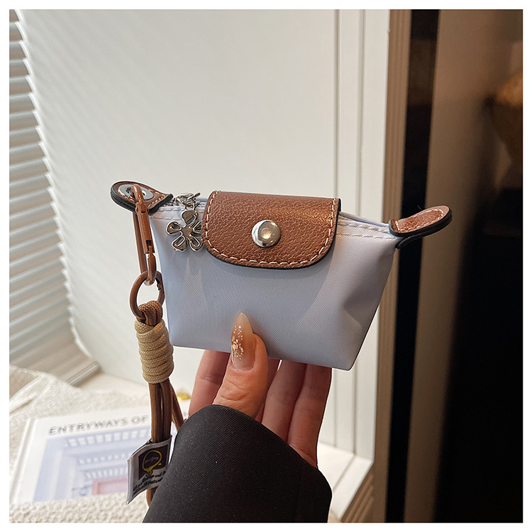 Dumpling Bag Detachable Nylon Wrist Strap Coin Purse