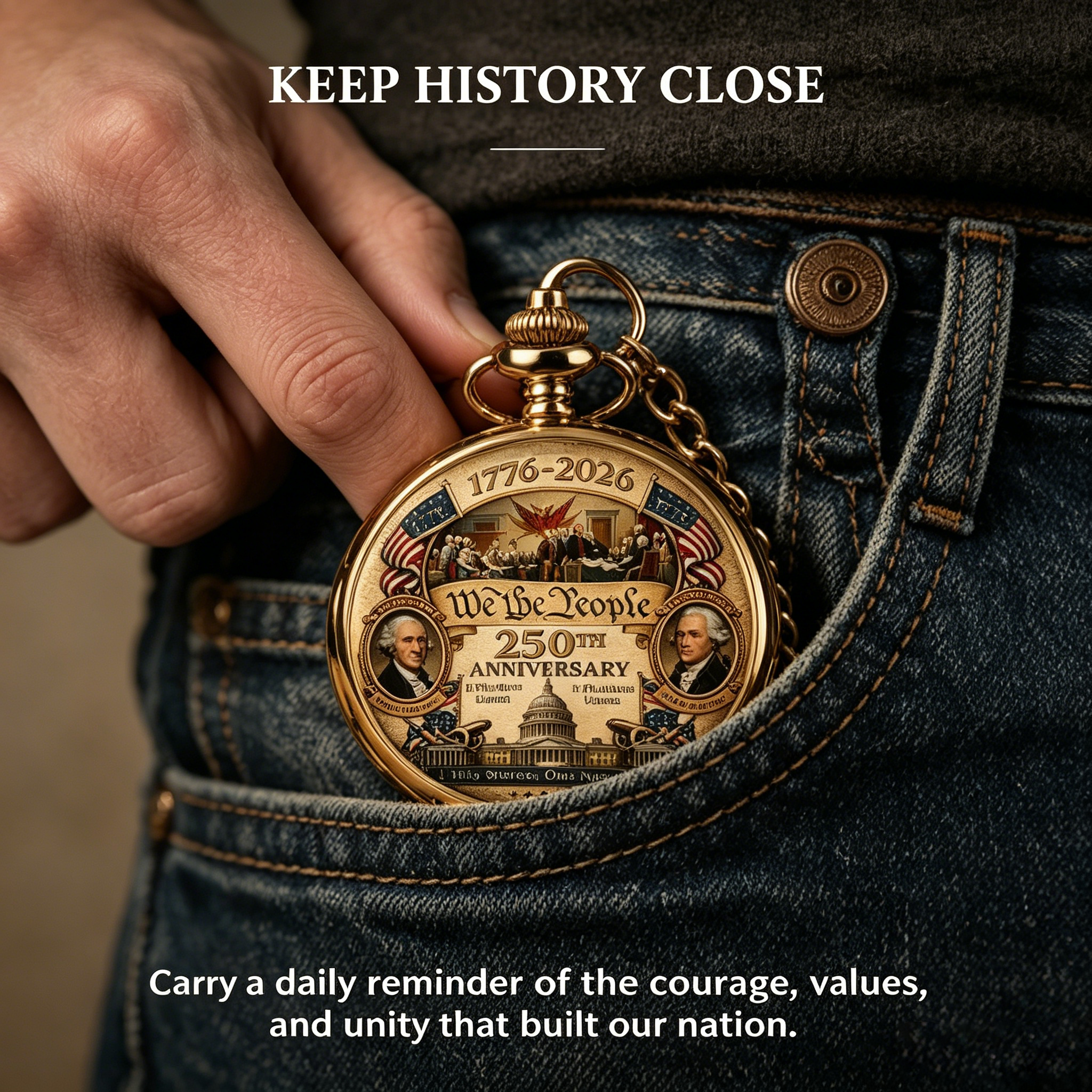 250th Anniversary of the U.S. Constitution Pocket Watch