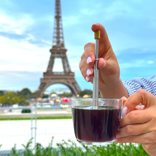 Premium Coffee and Tea Maker - Press the Plunger to Brew Anywhere