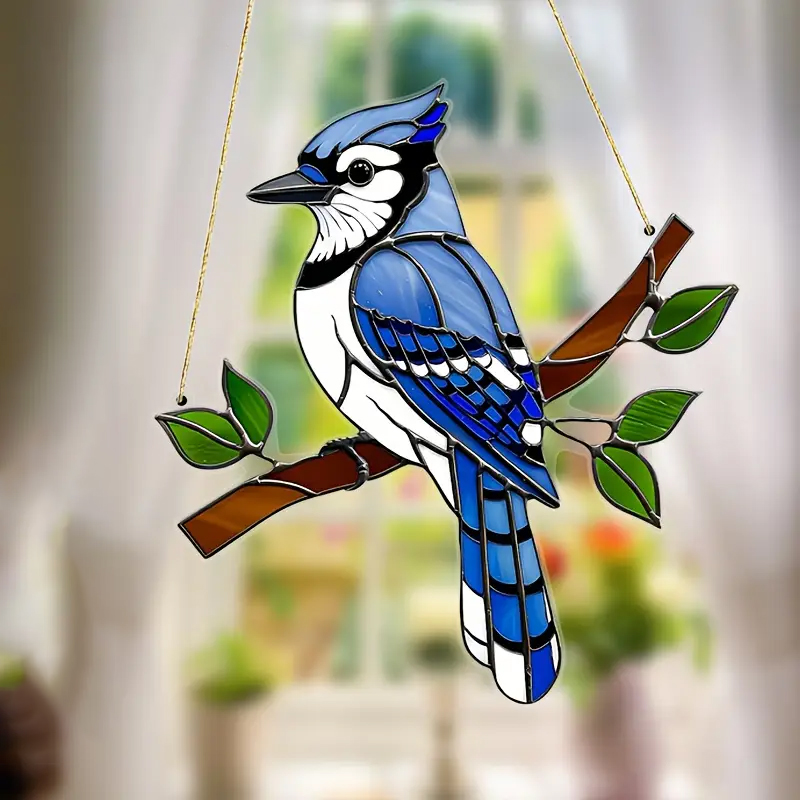 Bluebird Acrylic Hanging Suncatcher