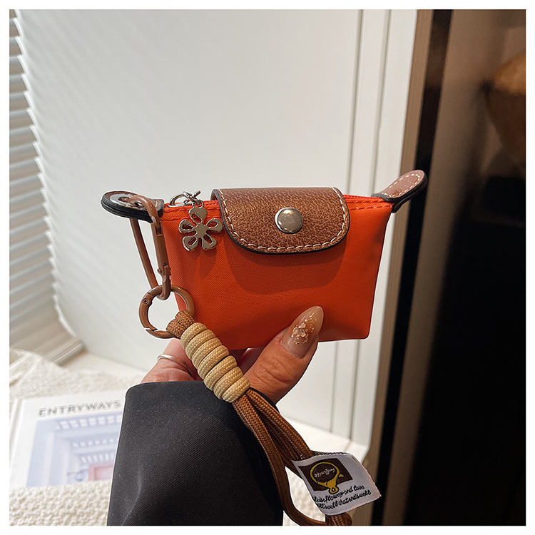 Dumpling Bag Detachable Nylon Wrist Strap Coin Purse