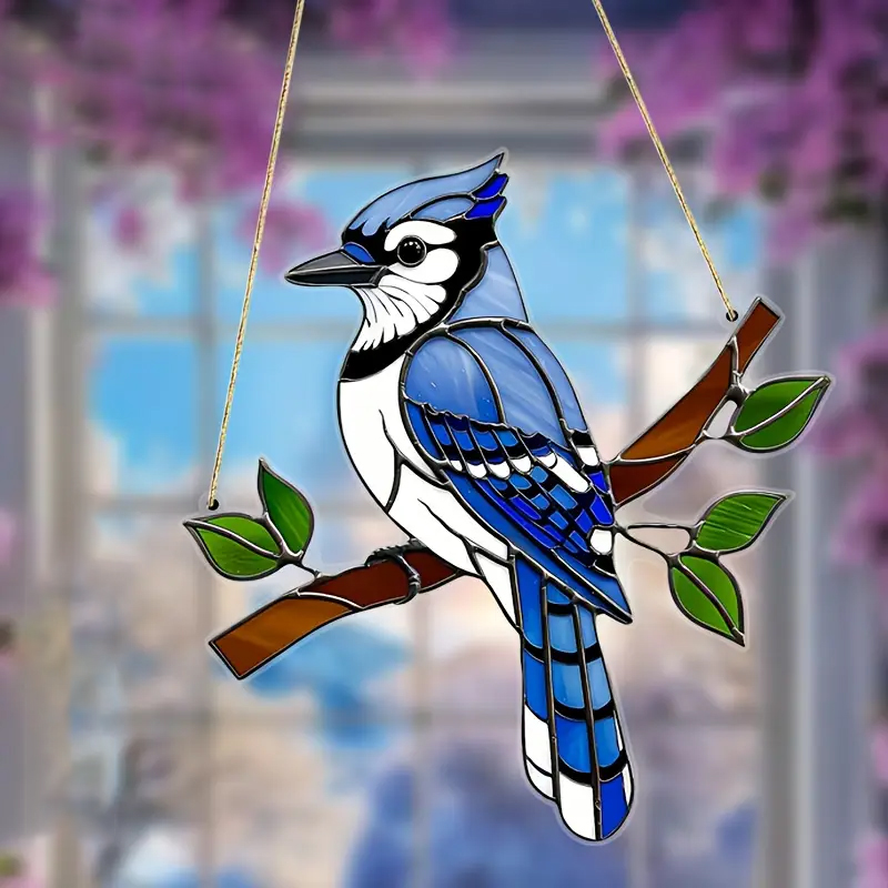 Bluebird Acrylic Hanging Suncatcher