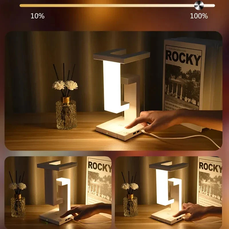 Anti-gravity Night Light with Wireless Charger