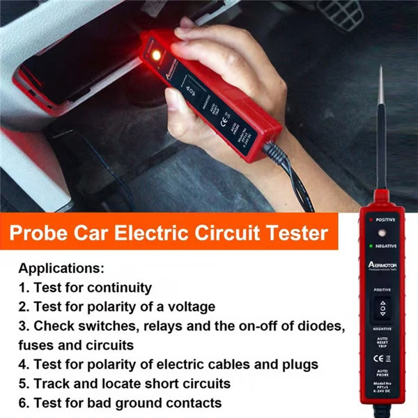 ⏰6-24V DC Automotive Electrical System Tester