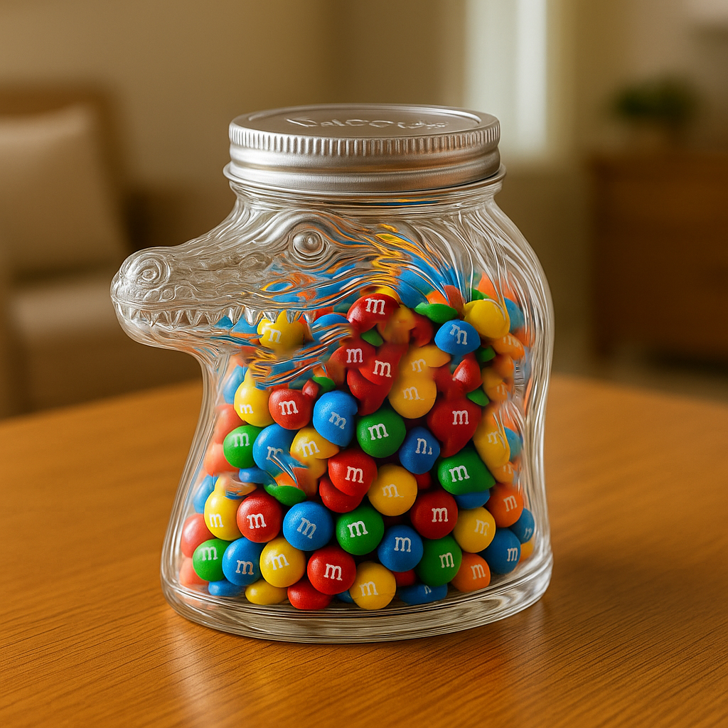 Unique Halloween Glass Candy Jar