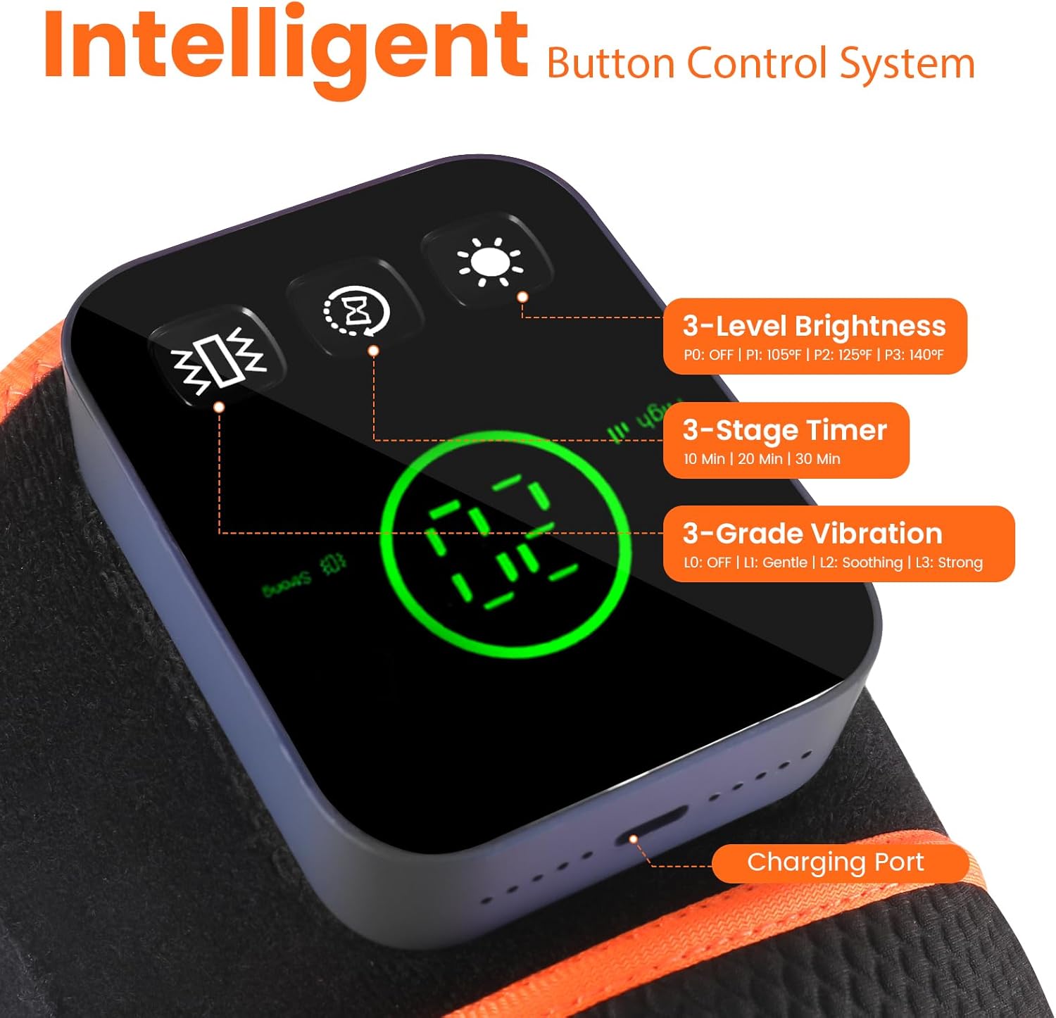 Red Light Therapy Knee Brace with Vibration Massage