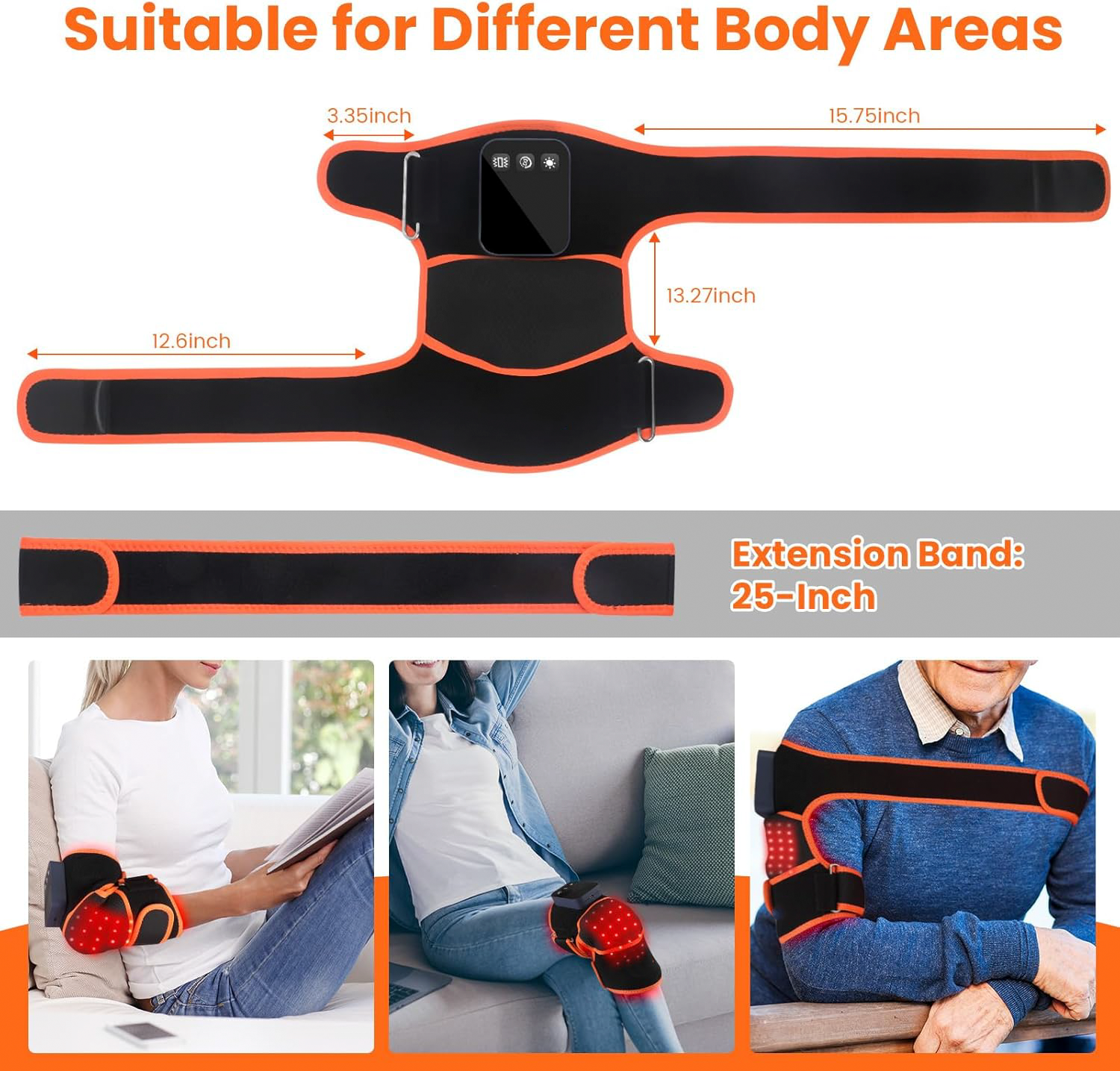 Red Light Therapy Knee Brace with Vibration Massage