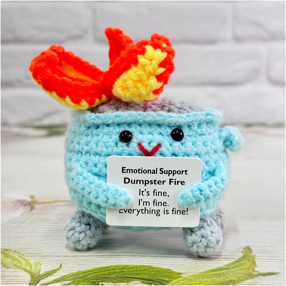 Emotional Support Crochet Dumpster