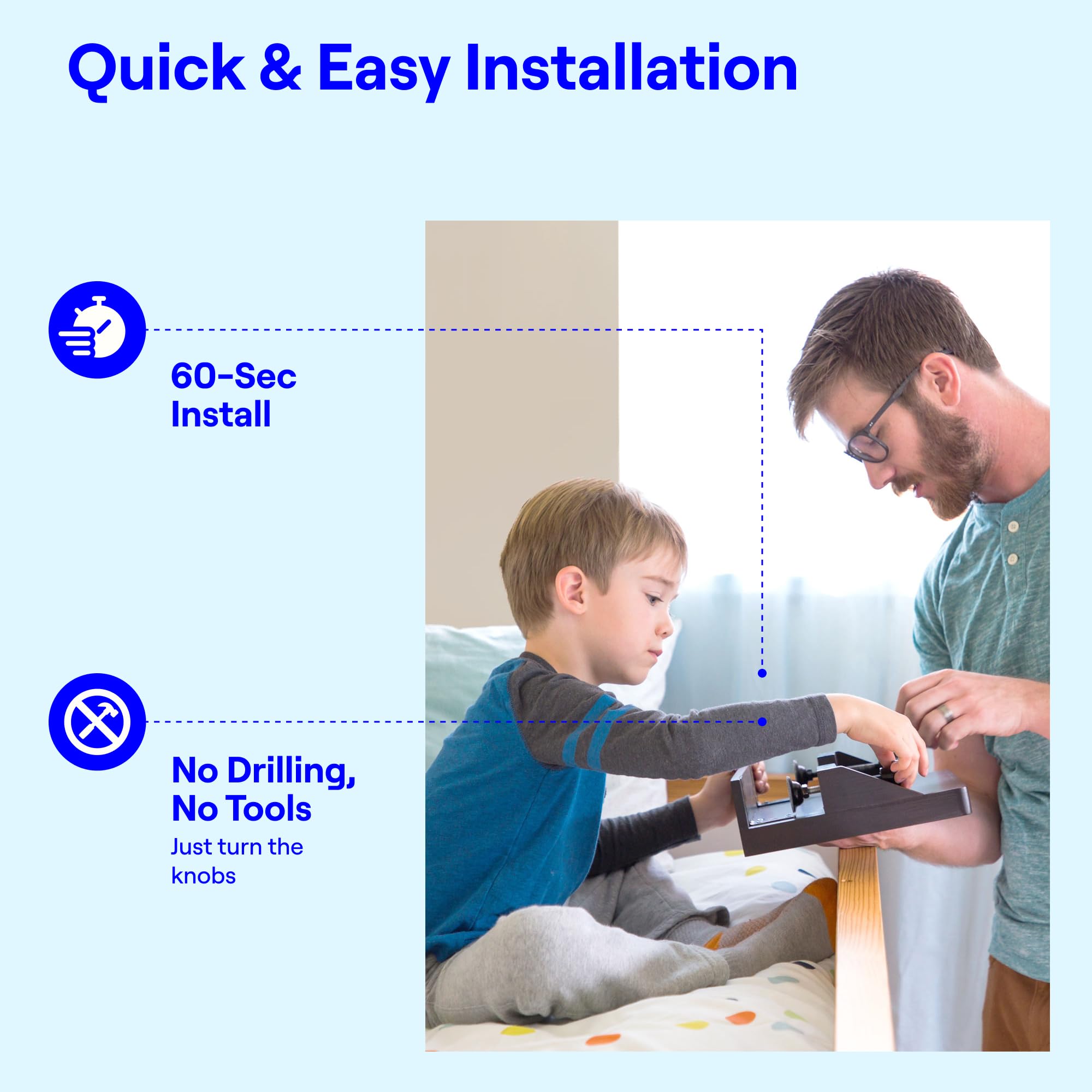 Bedside table tray storage rack