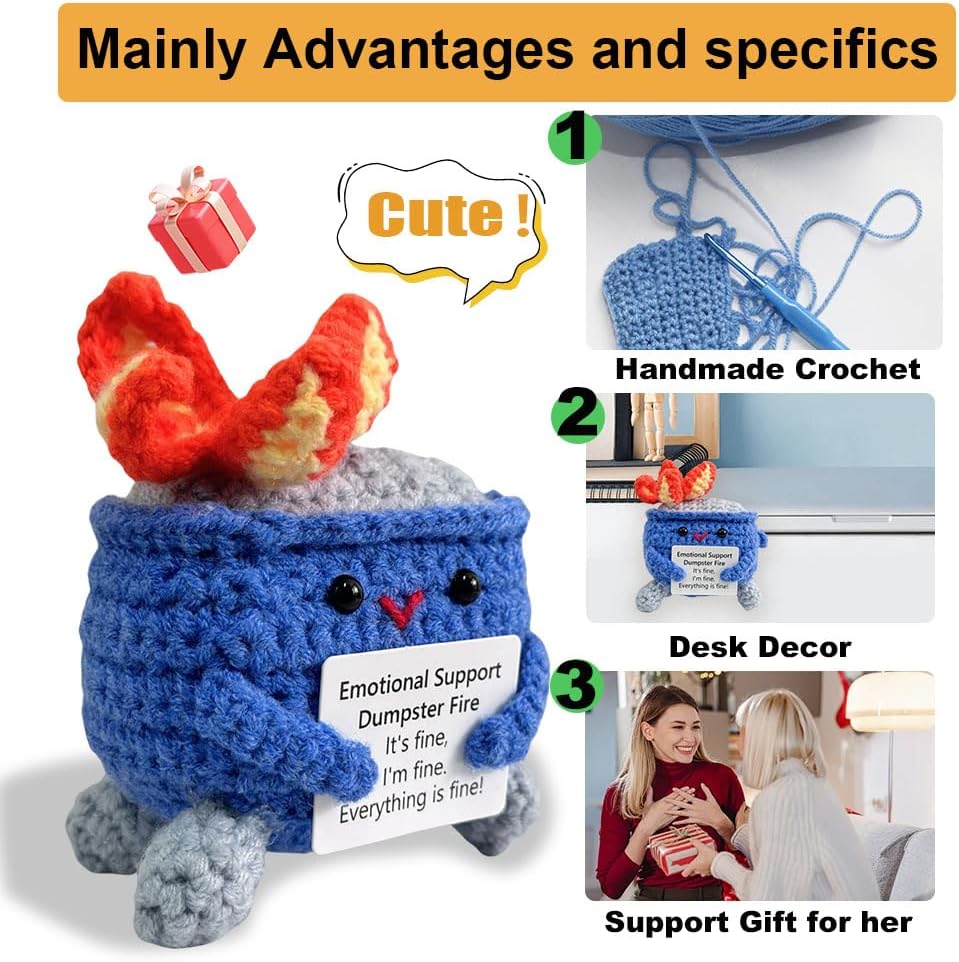 Emotional Support Crochet Dumpster