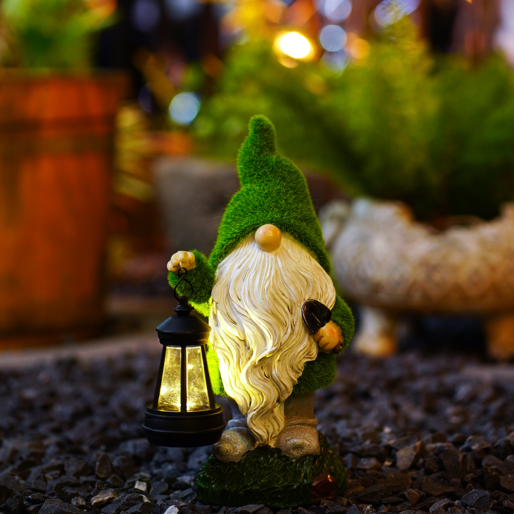 Solar Garden Outdoor Dwarf Statue