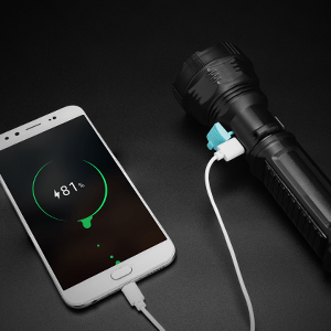 Solar/Rechargeable Multi Function LED Flashlight