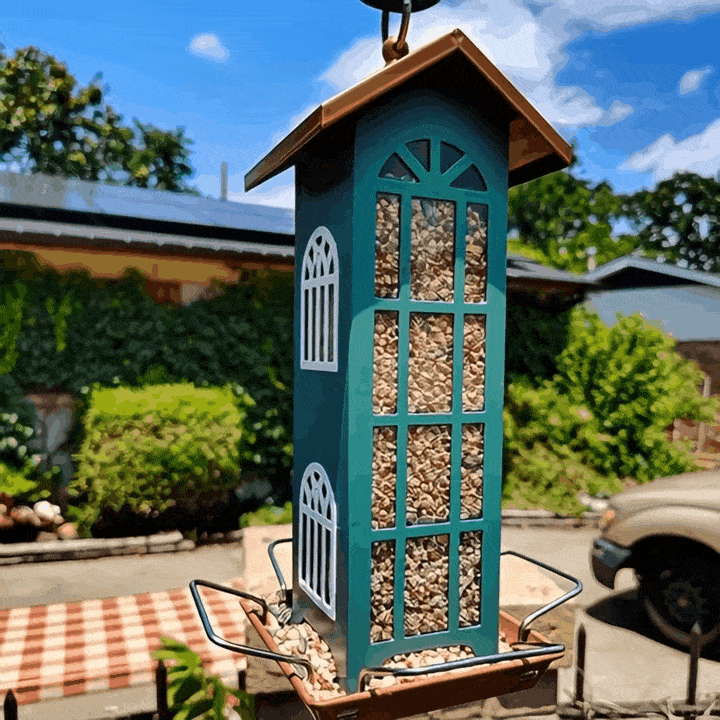 🏡 House-Shaped Bird Feeder – Charming Garden Bird Watching Haven 🐦✨
