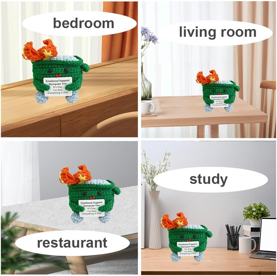 Emotional Support Crochet Dumpster