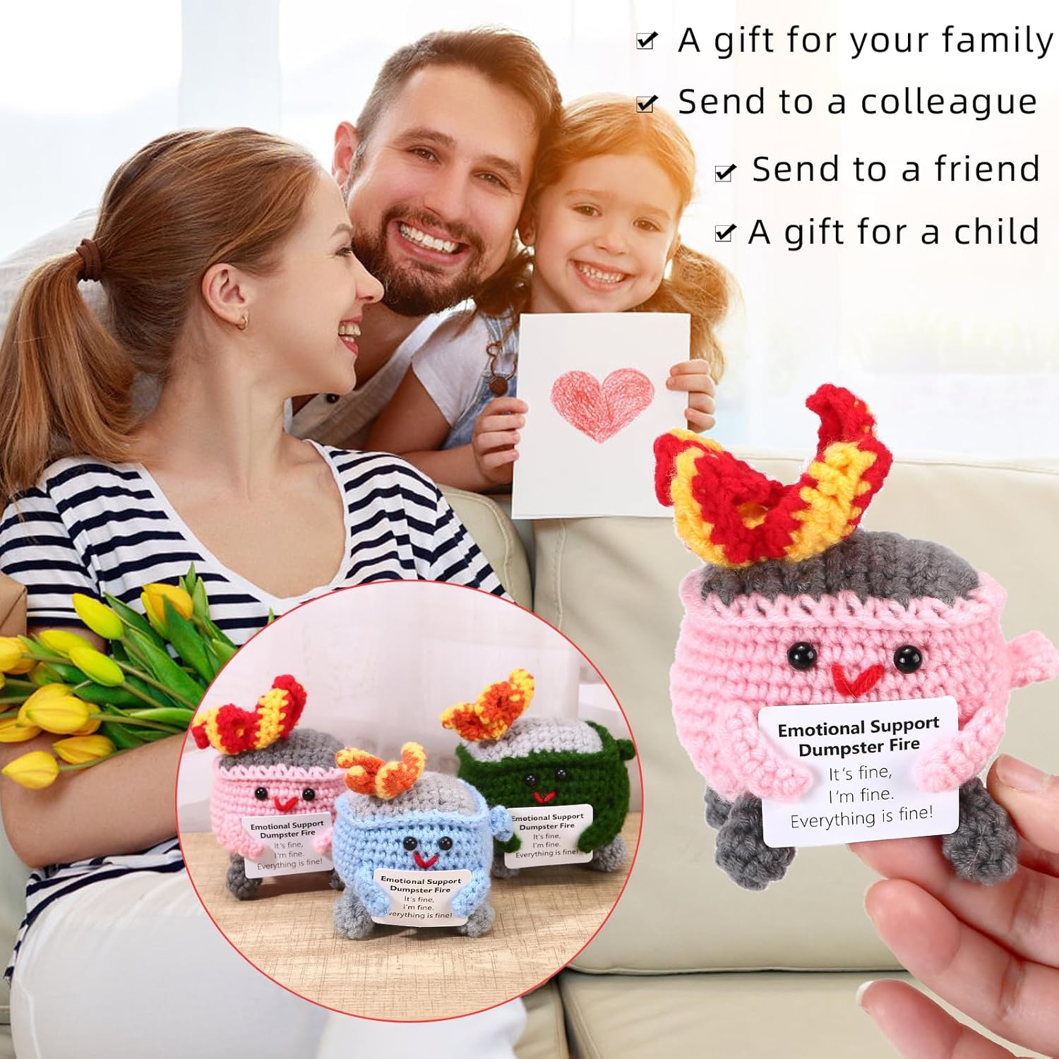 Emotional Support Crochet Dumpster