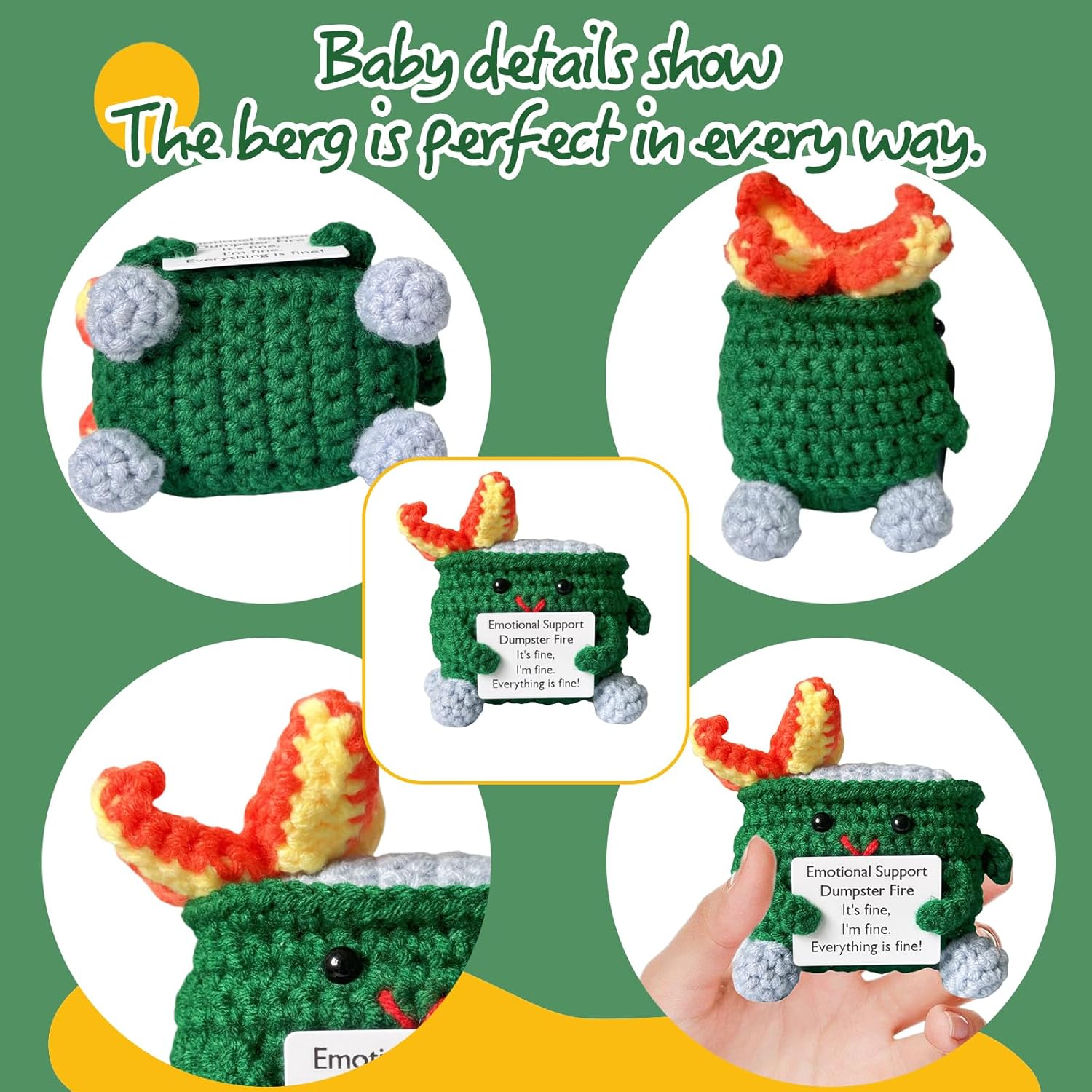 Emotional Support Crochet Dumpster