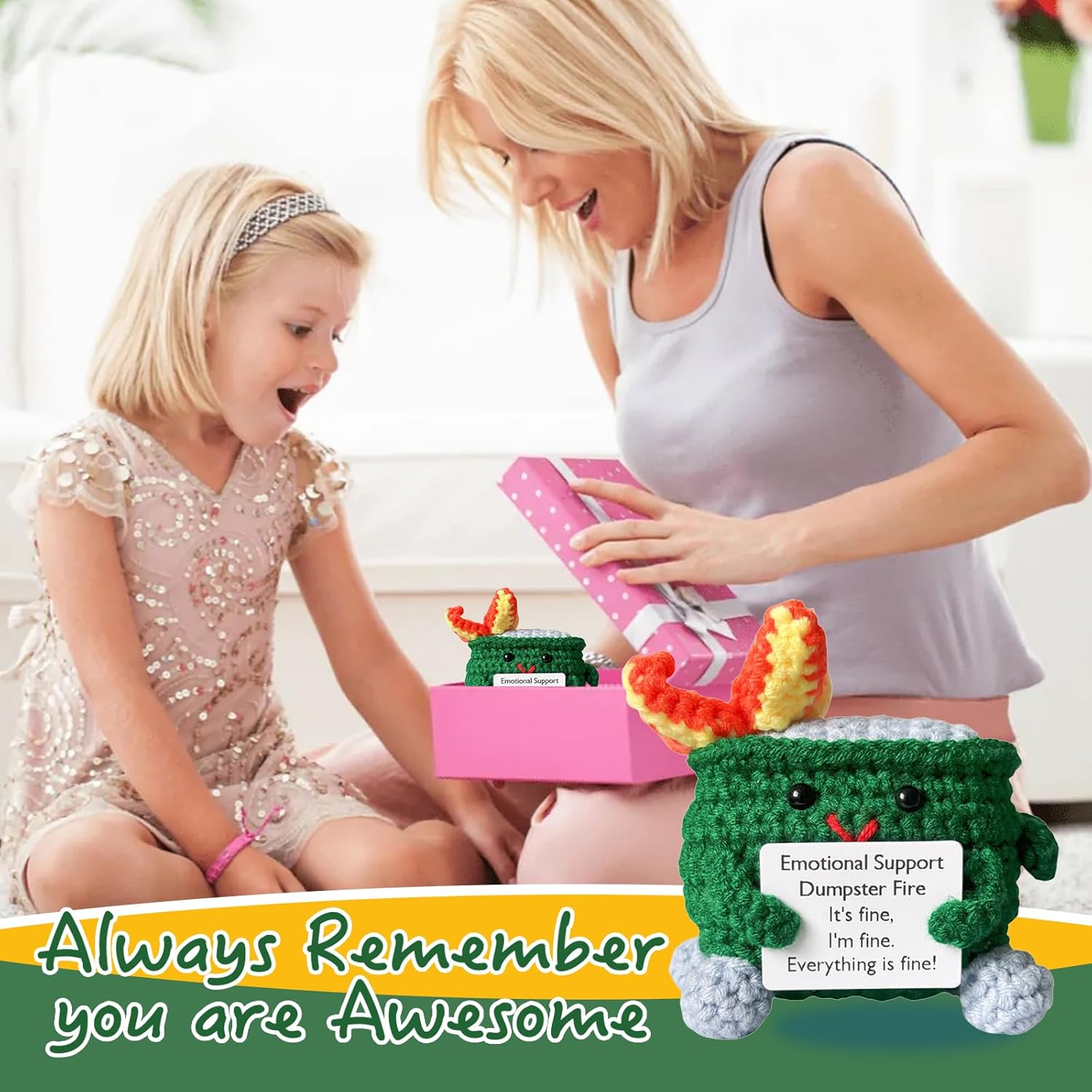 Emotional Support Crochet Dumpster