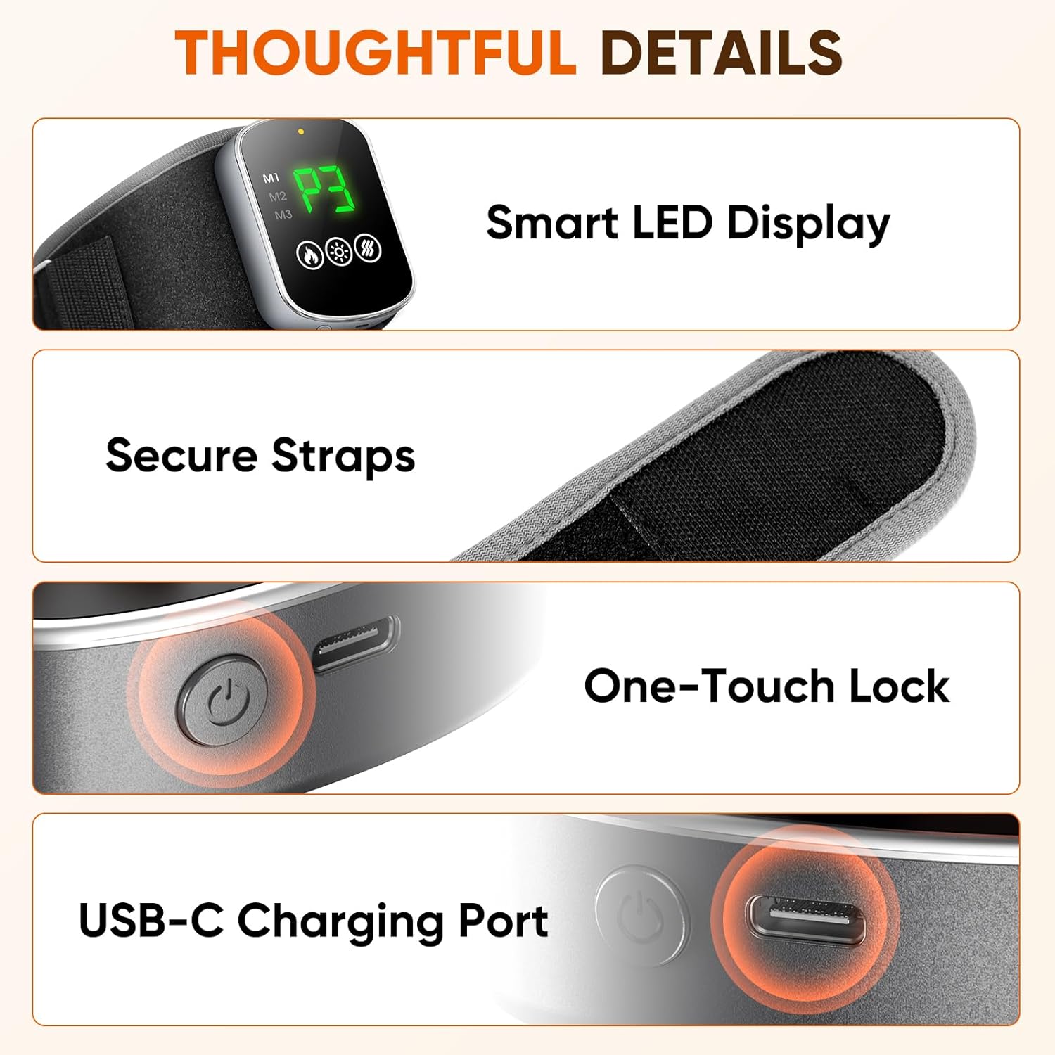 Knee Massager with Heating and Red Light Therapy