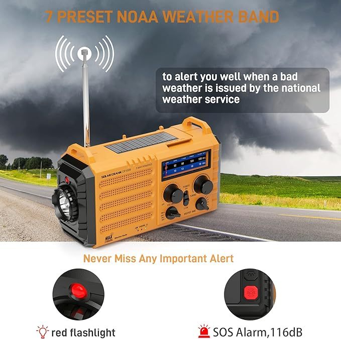 Emergency Radio with NOAA Weather Alerts