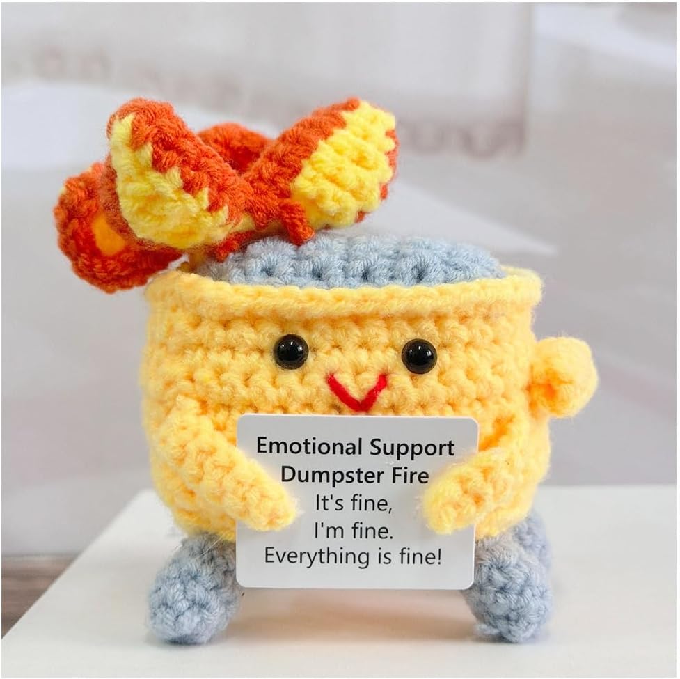 Emotional Support Crochet Dumpster