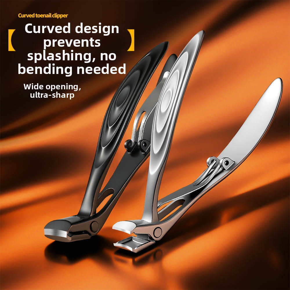 Long Handled Curved Head Nail Clippers with Catcher