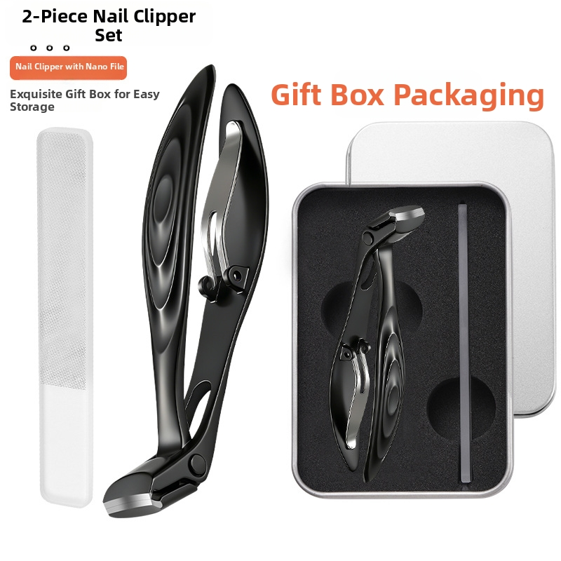 Long Handled Curved Head Nail Clippers with Catcher