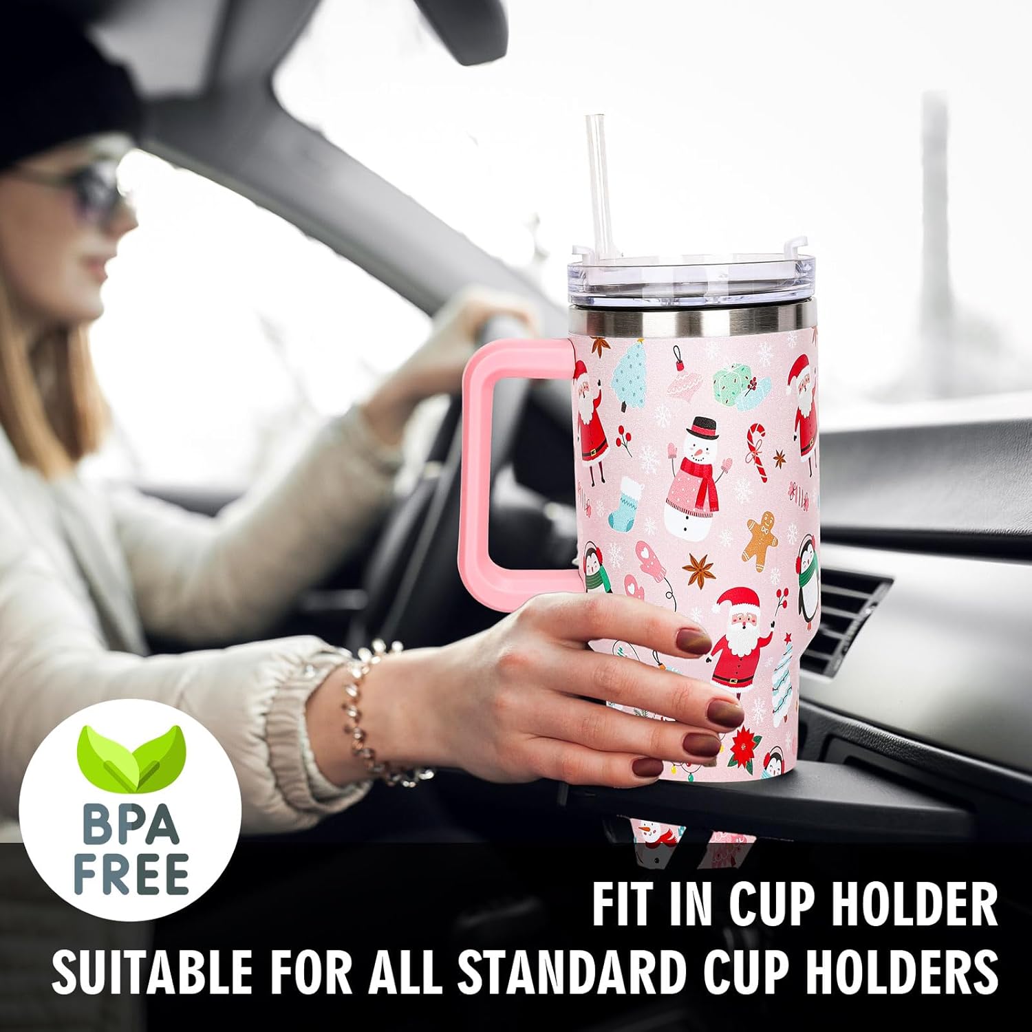 40oz Christmas Tumbler Coffee Cup