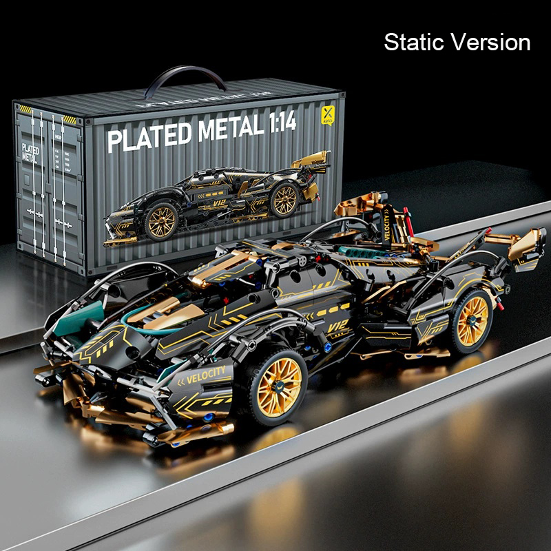 Cyberpunk Sport Car Building Block Sets – Future-Proof Your Creativity!