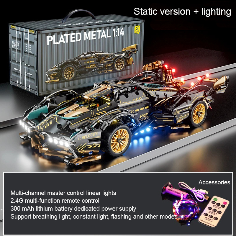 Cyberpunk Sport Car Building Block Sets – Future-Proof Your Creativity!