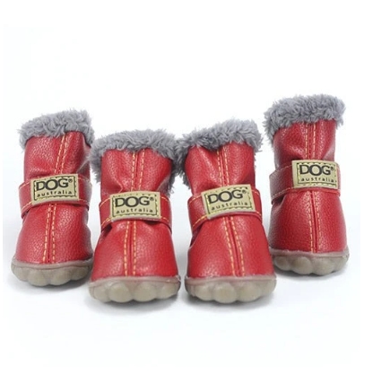 Dog Winter Boots Snow Booties Set of 4