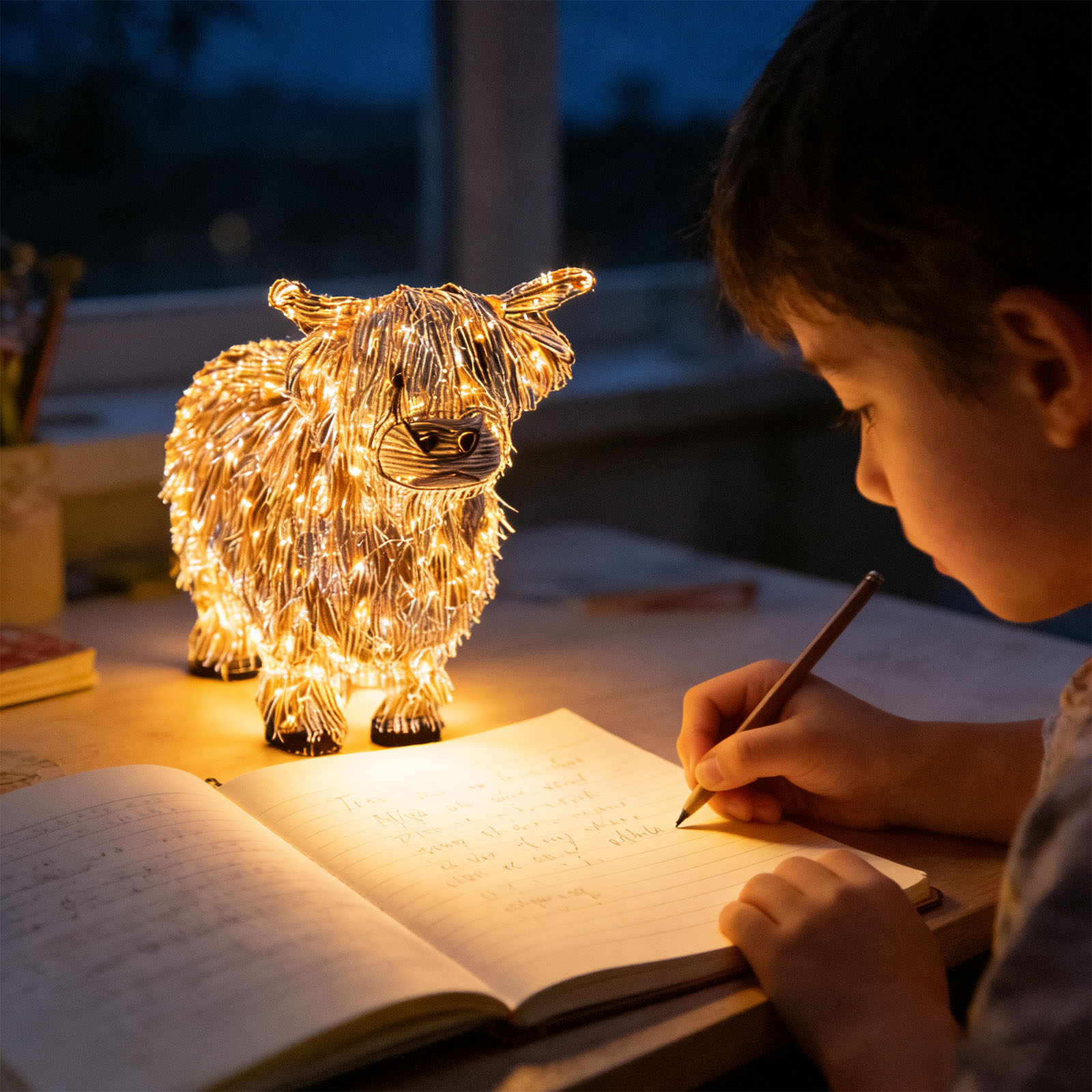 🐂 Highland Cow Sculptural Lamp | A Cozy Statement Piece