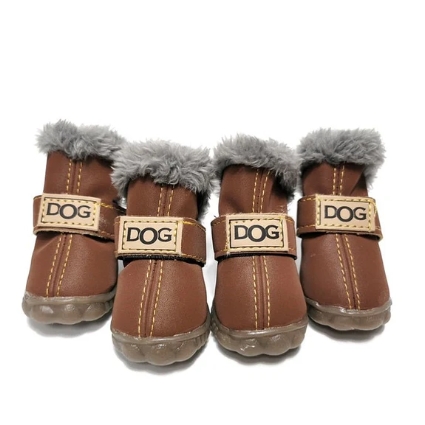 Dog Winter Boots Snow Booties Set of 4