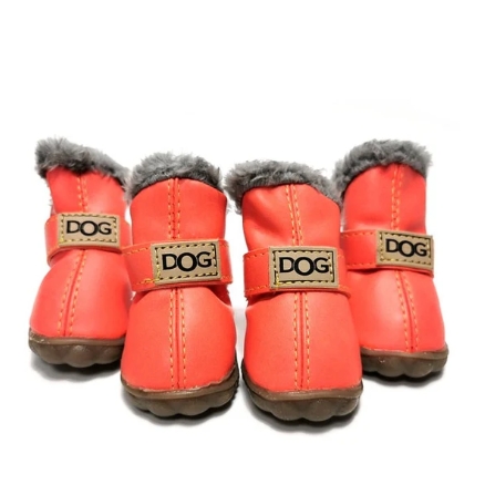 Dog Winter Boots Snow Booties Set of 4