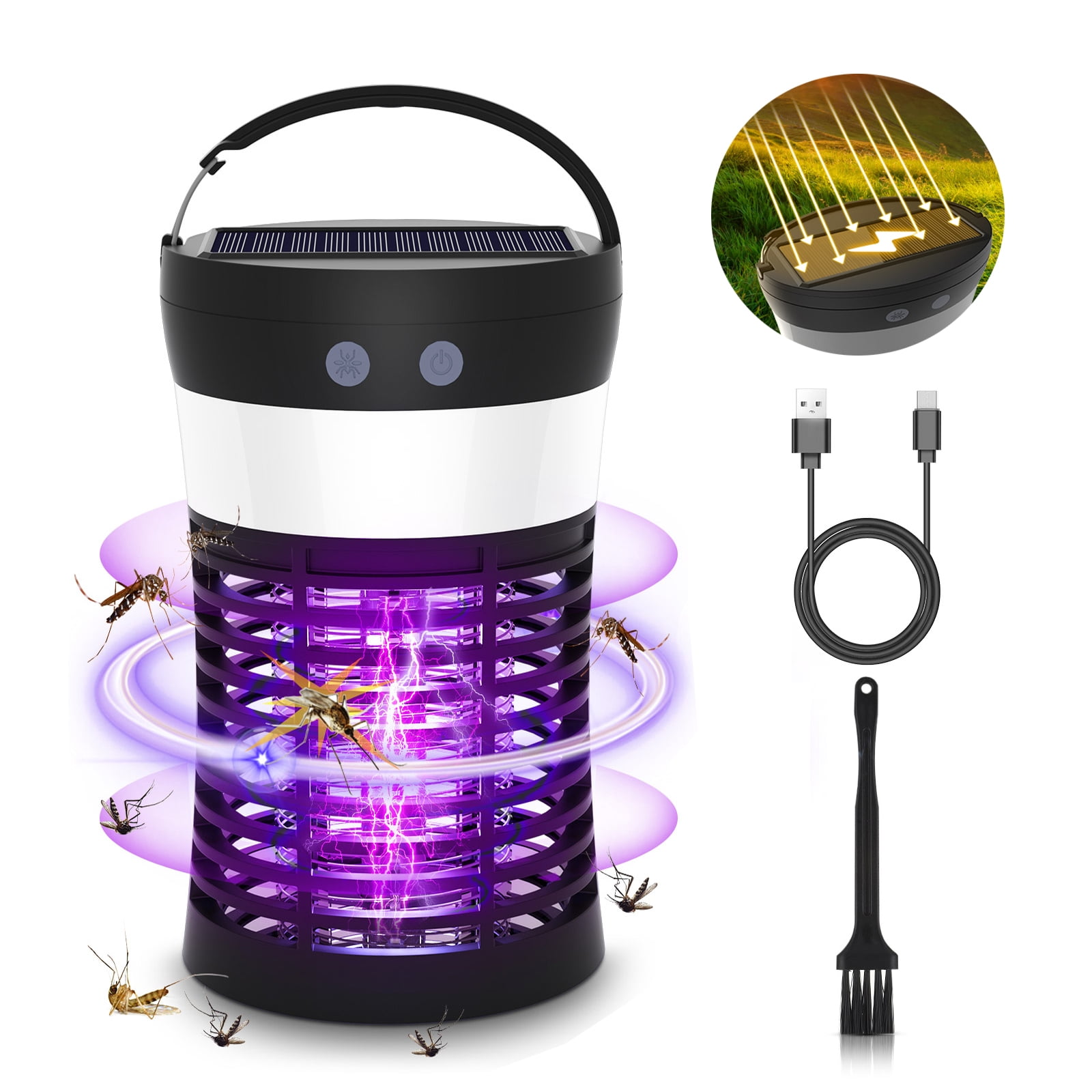 Solar Bug Zapper Outdoor Waterproof