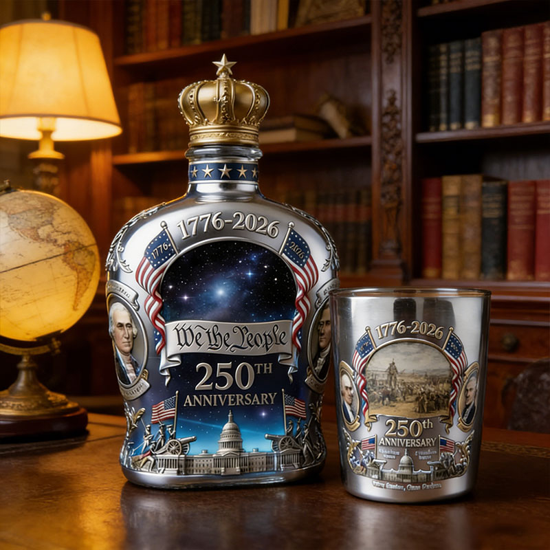 🇺🇸 250th Anniversary Glass Set – 1776-2026 Patriotic Keepsake 🎖️✨