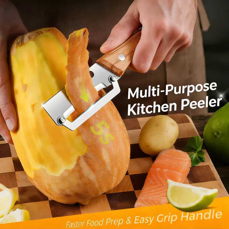 🔪 All-in-One Stainless Steel Peeler