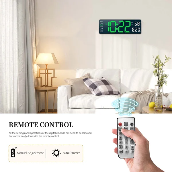 Multifunctional Large Digital Clock