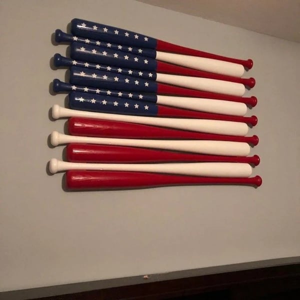 ❤️Handmade Baseball Bats American Flag