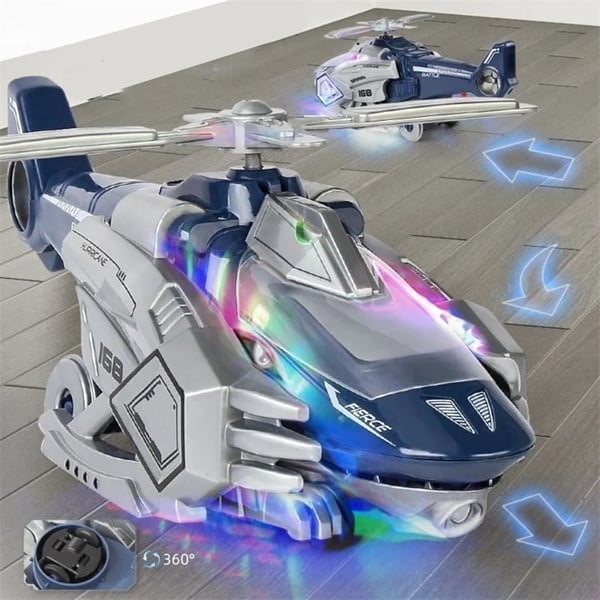 🎁2023-Christmas Hot Sale🎁 LED Transforming Dinosaur Helicopter Toy Free Shipping