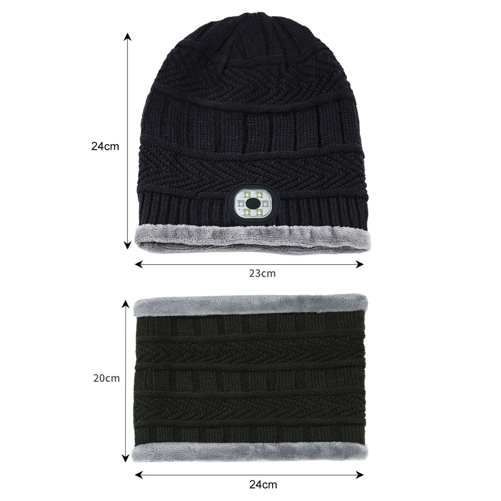 2in1 Winter Bluetooth 5.0 Headset Headband Warm Music Hat 