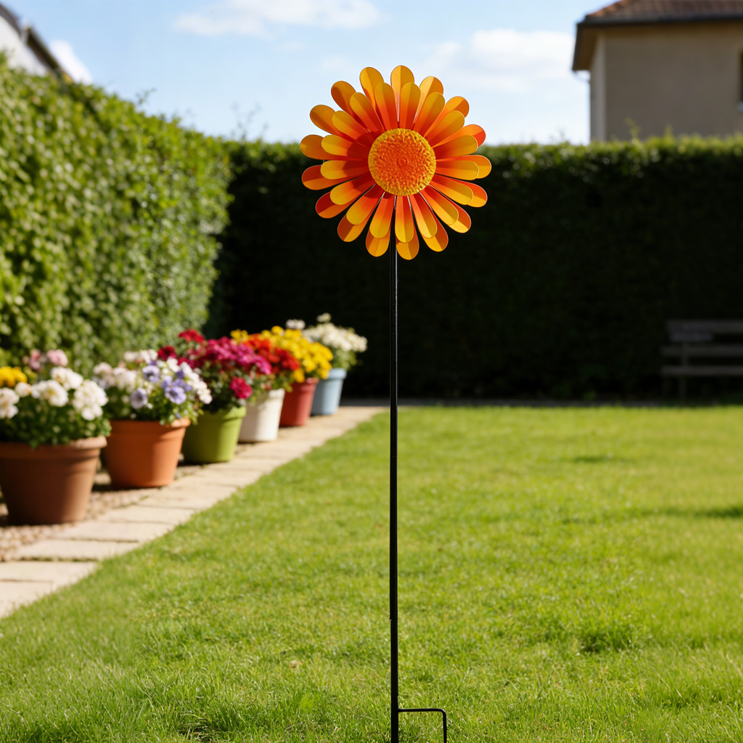 🌻 Sunflower Windmill – 2-in-1 Garden Decor ✨